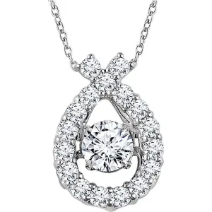 14k White Gold 1/2 CTW Diamond 16-18" Mystara® Necklace