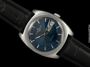 1960's Ulysse Nardin Vintage Mens Day Date Automatic Watch - Stainless Steel