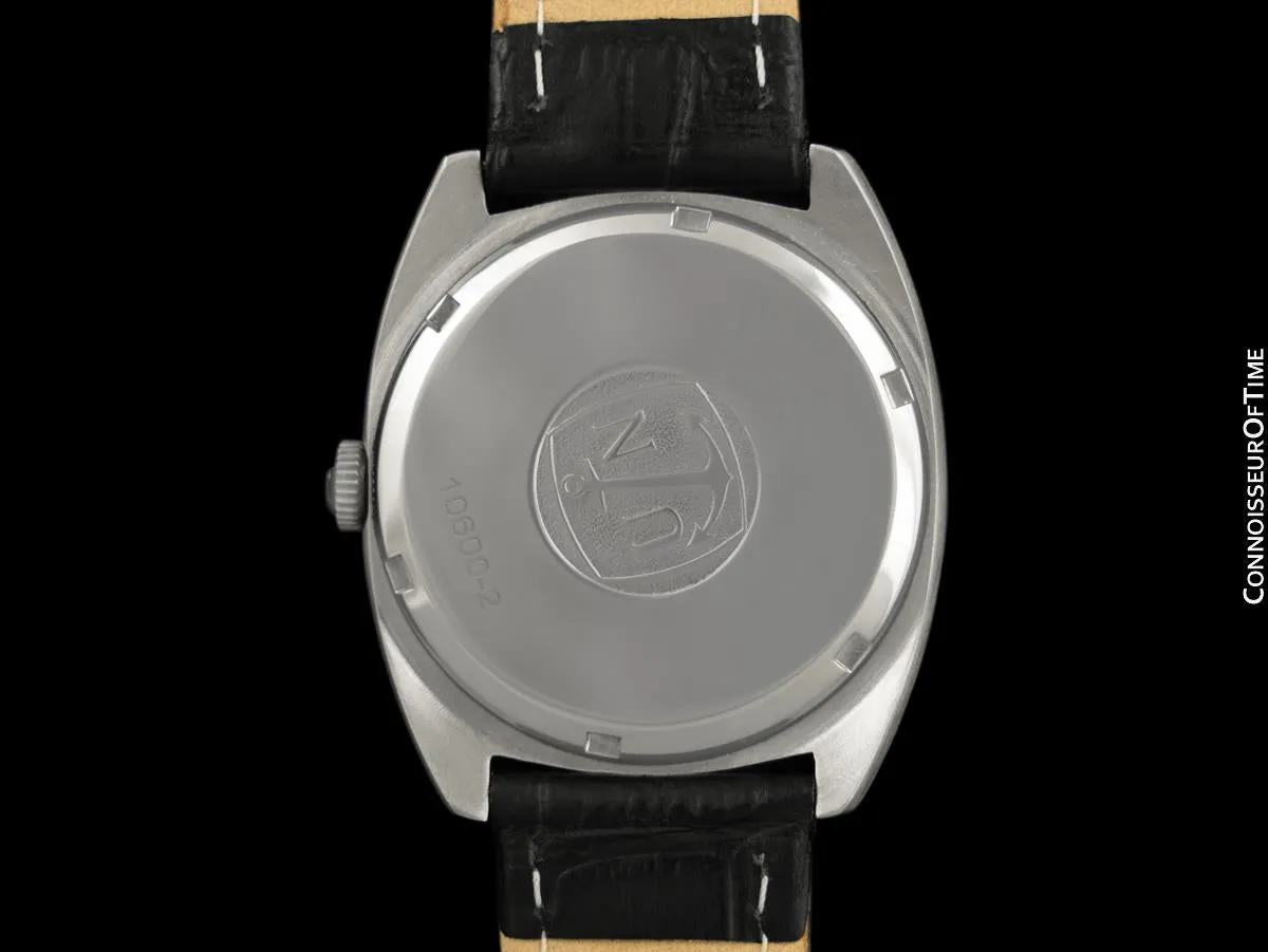 1960's Ulysse Nardin Vintage Mens Day Date Automatic Watch - Stainless Steel