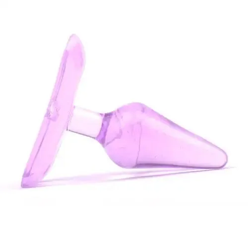 2.75-inch Jelly Purple Medium Anal Plug with Flared Base