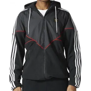 Adidas Skateboarding Premier Windbreaker Black/Utility Black/Scarlet Jacket