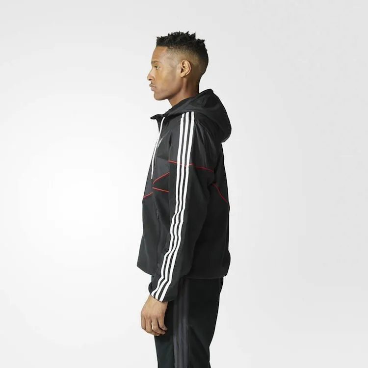 Adidas Skateboarding Premier Windbreaker Black/Utility Black/Scarlet Jacket