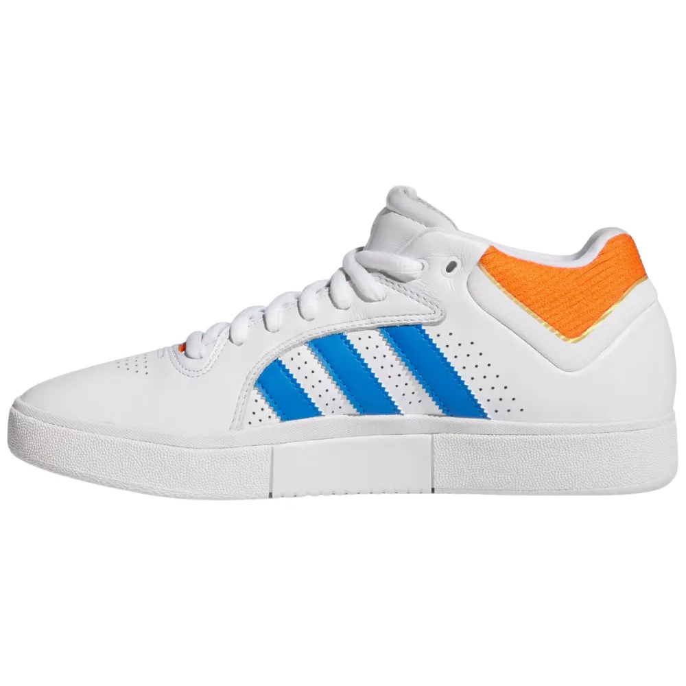 Adidas Tyshawn Skate Shoes | White, Orange & Bluebird