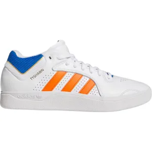 Adidas Tyshawn Skate Shoes | White, Orange & Bluebird
