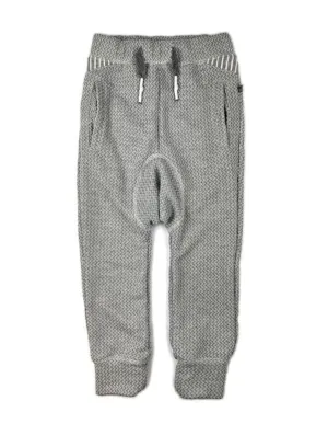 AJ SWEATS - GREY HERRINGBONE