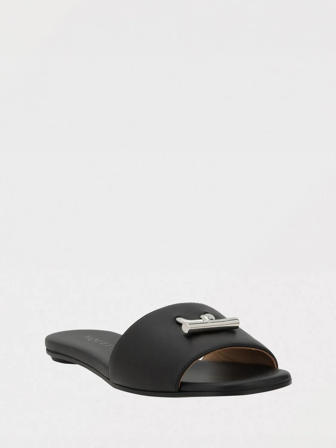 Alexander Mcqueen Flat Sandals Woman Black