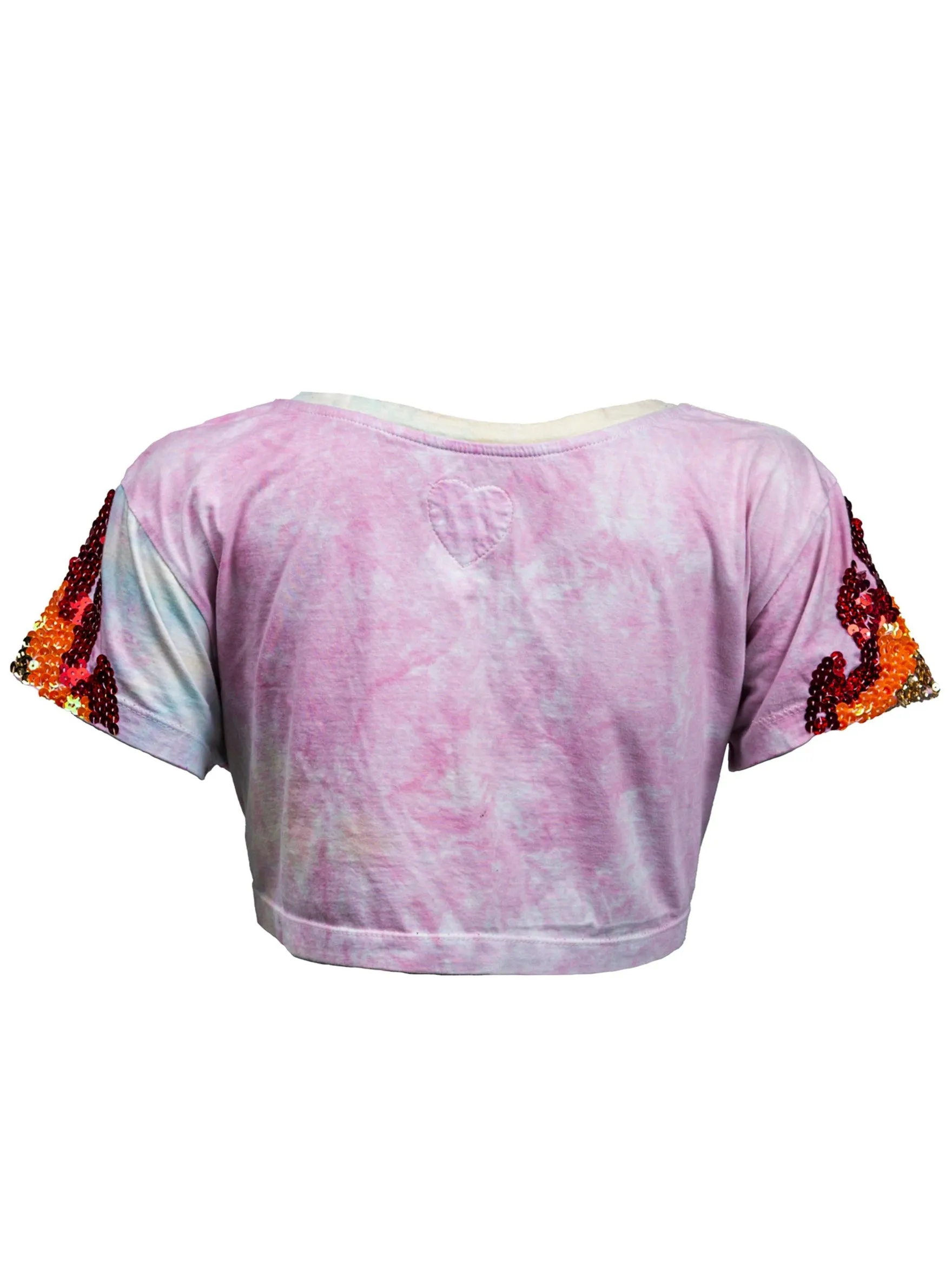 All Seeing Heart Crop Top (Tie Dye)