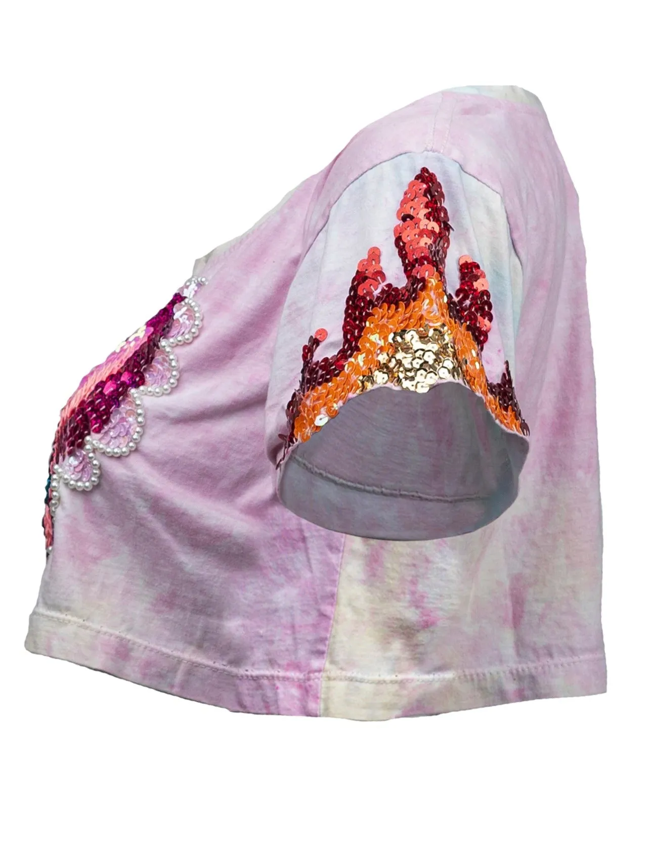 All Seeing Heart Crop Top (Tie Dye)