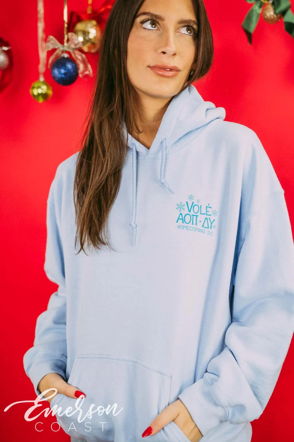 Alpha Omicron Pi Ski Lodge Homecoming Hoodie