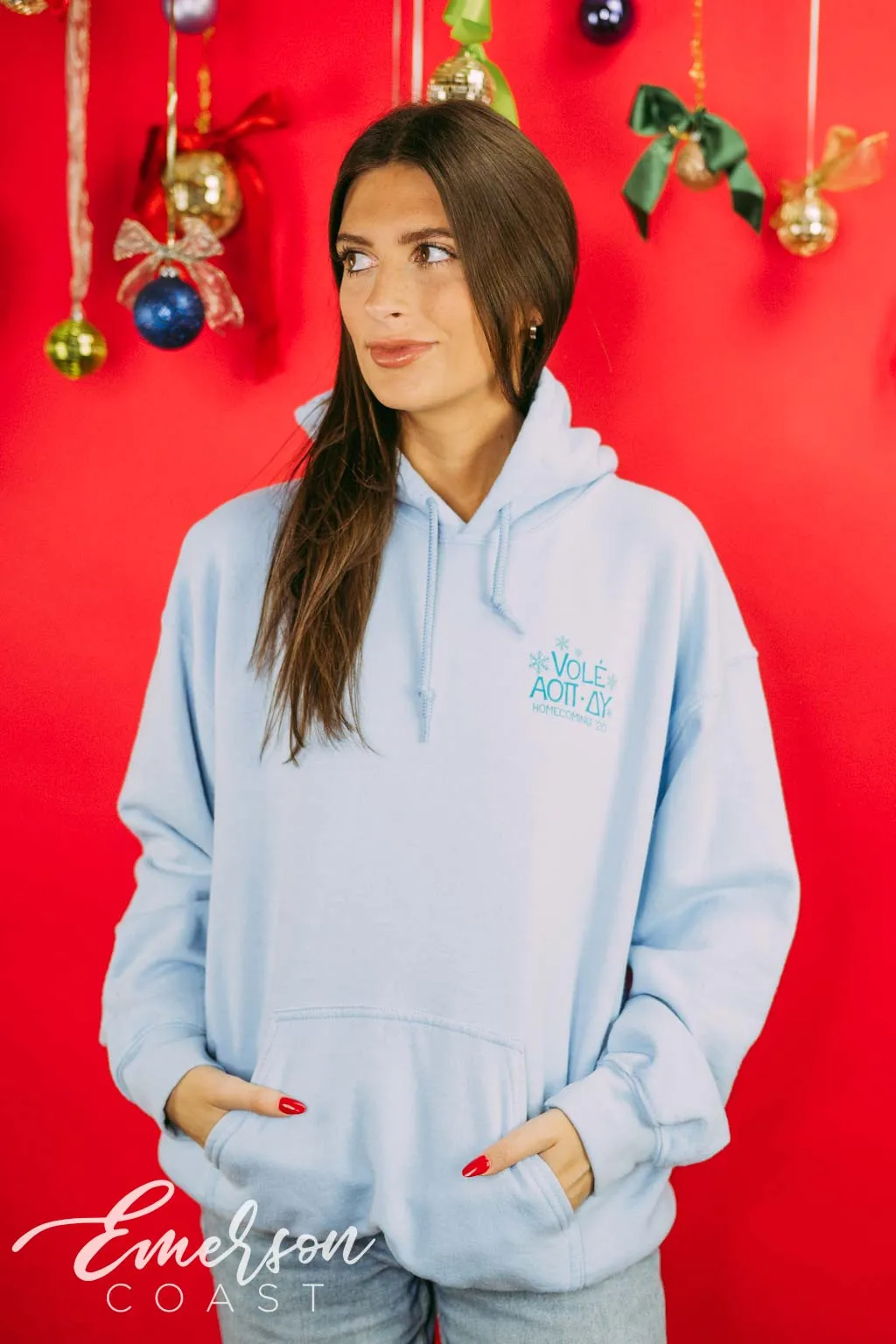 Alpha Omicron Pi Ski Lodge Homecoming Hoodie