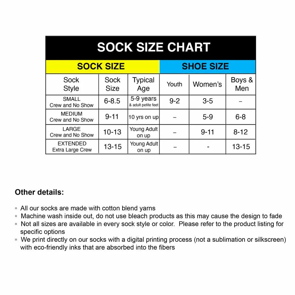 Alpha Xi Delta in Sorority Color on Striped Crew Socks