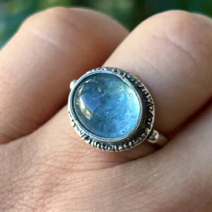Aquamarine Ring- Sz 6.25