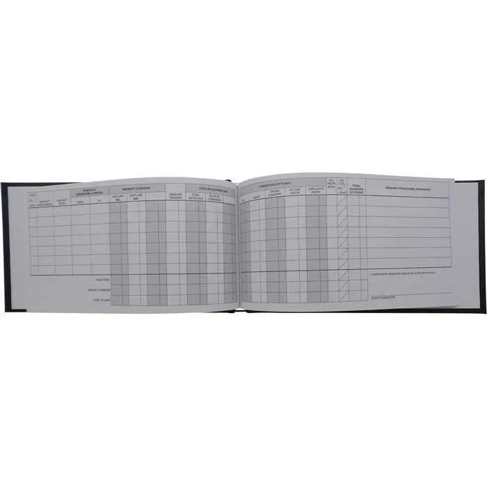 ASA Pilot Logbook Black