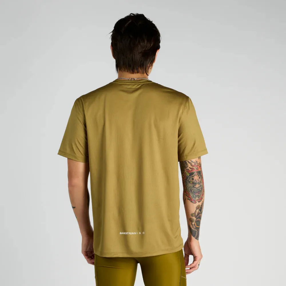 Bandit Running Drift "Chaos Triple Front" Performance Tee - Manzanilla