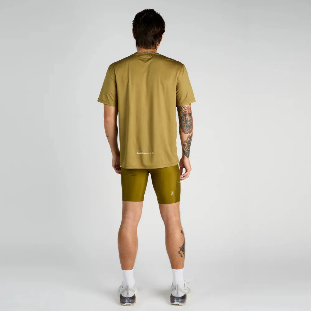 Bandit Running Drift "Chaos Triple Front" Performance Tee - Manzanilla