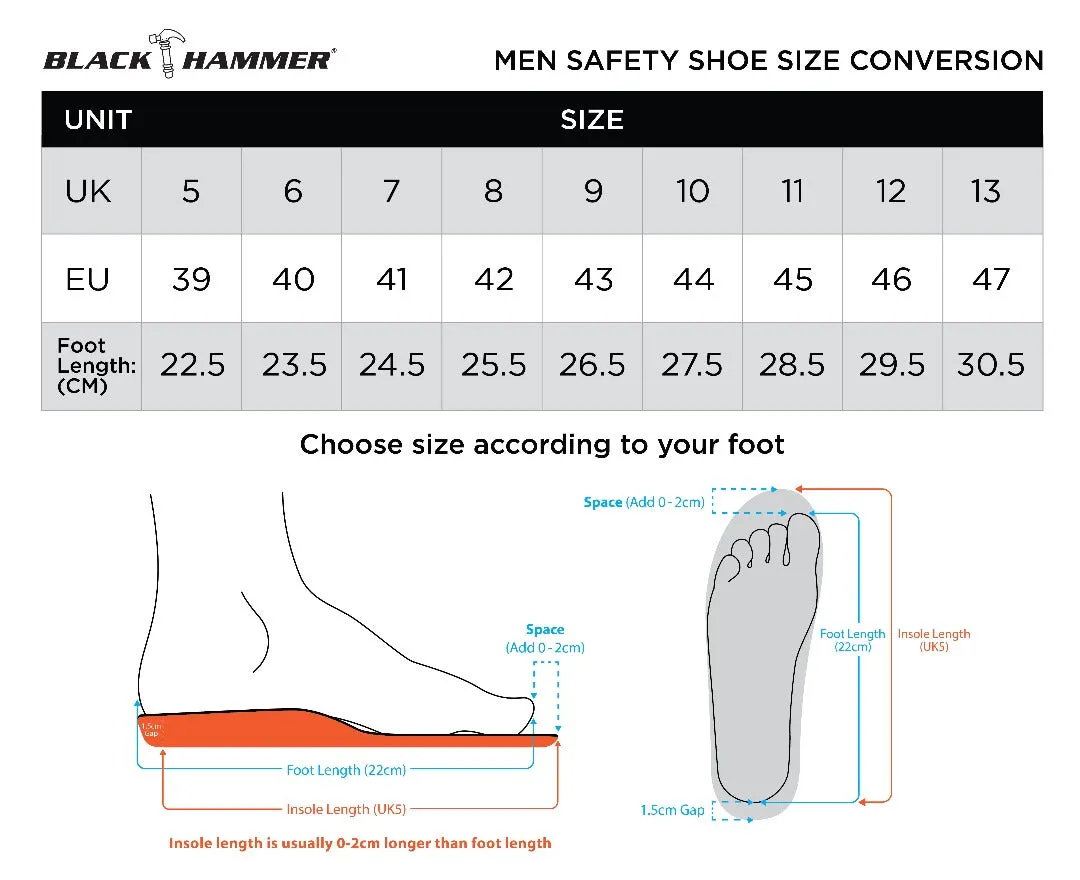 Black Hammer Men Formal Mid Cut with Double Zip Shoes BH3704-YM