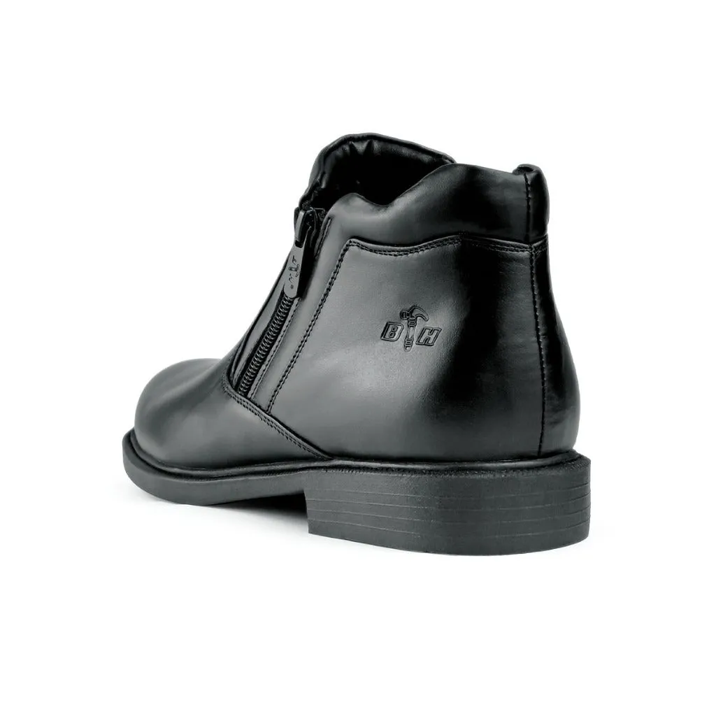 Black Hammer Men Formal Mid Cut with Double Zip Shoes BH3704-YM