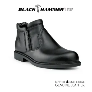 Black Hammer Men Formal Mid Cut with Double Zip Shoes BH3704-YM