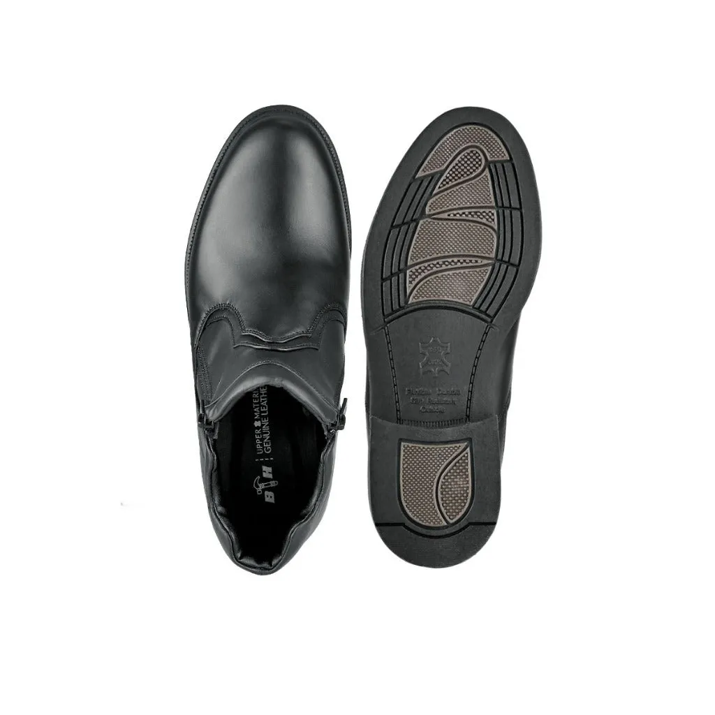 Black Hammer Men Formal Mid Cut with Double Zip Shoes BH3704-YM