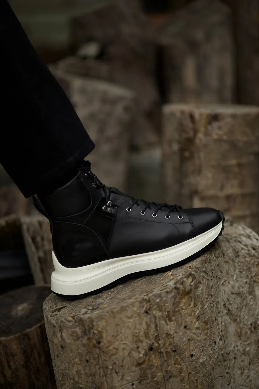 Black Nubuck Boots