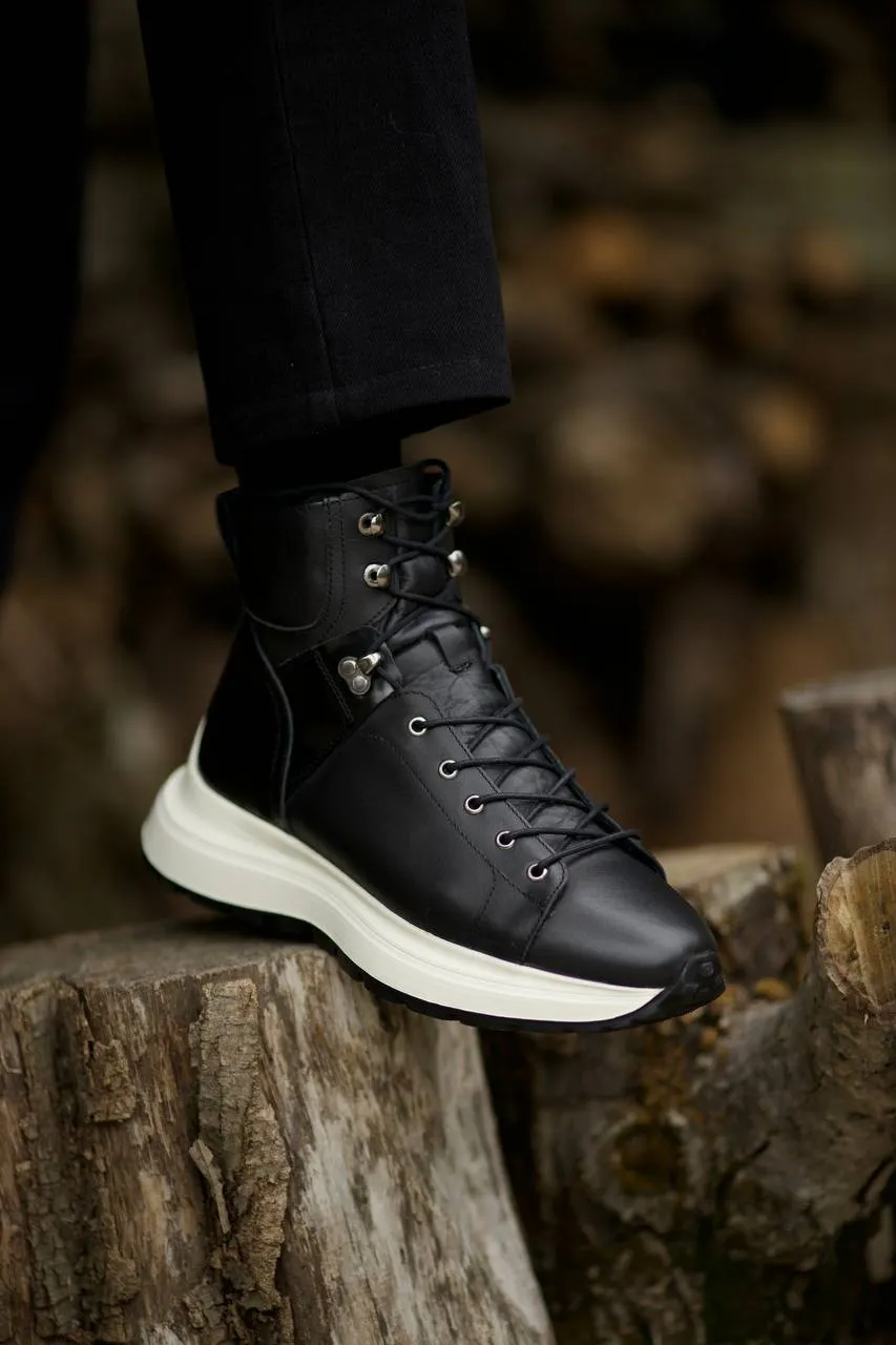 Black Nubuck Boots