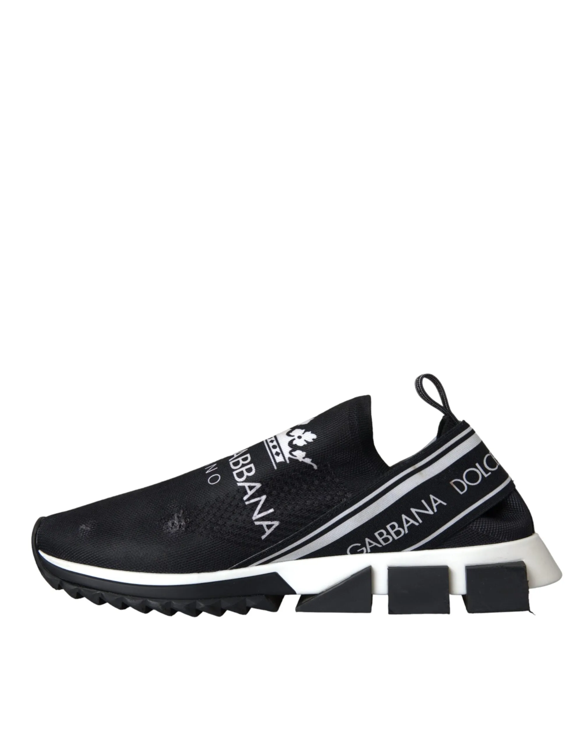 Black White Sorrento Slip On Sneakers Shoes