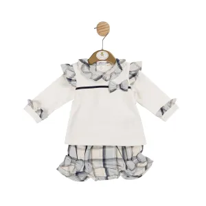 Blue Check Top and Bloomer