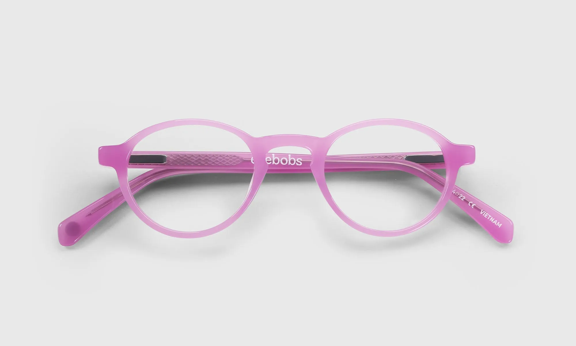 Board Stiff Narrow Color 43 - Bubble Gum Pink Front and Temples