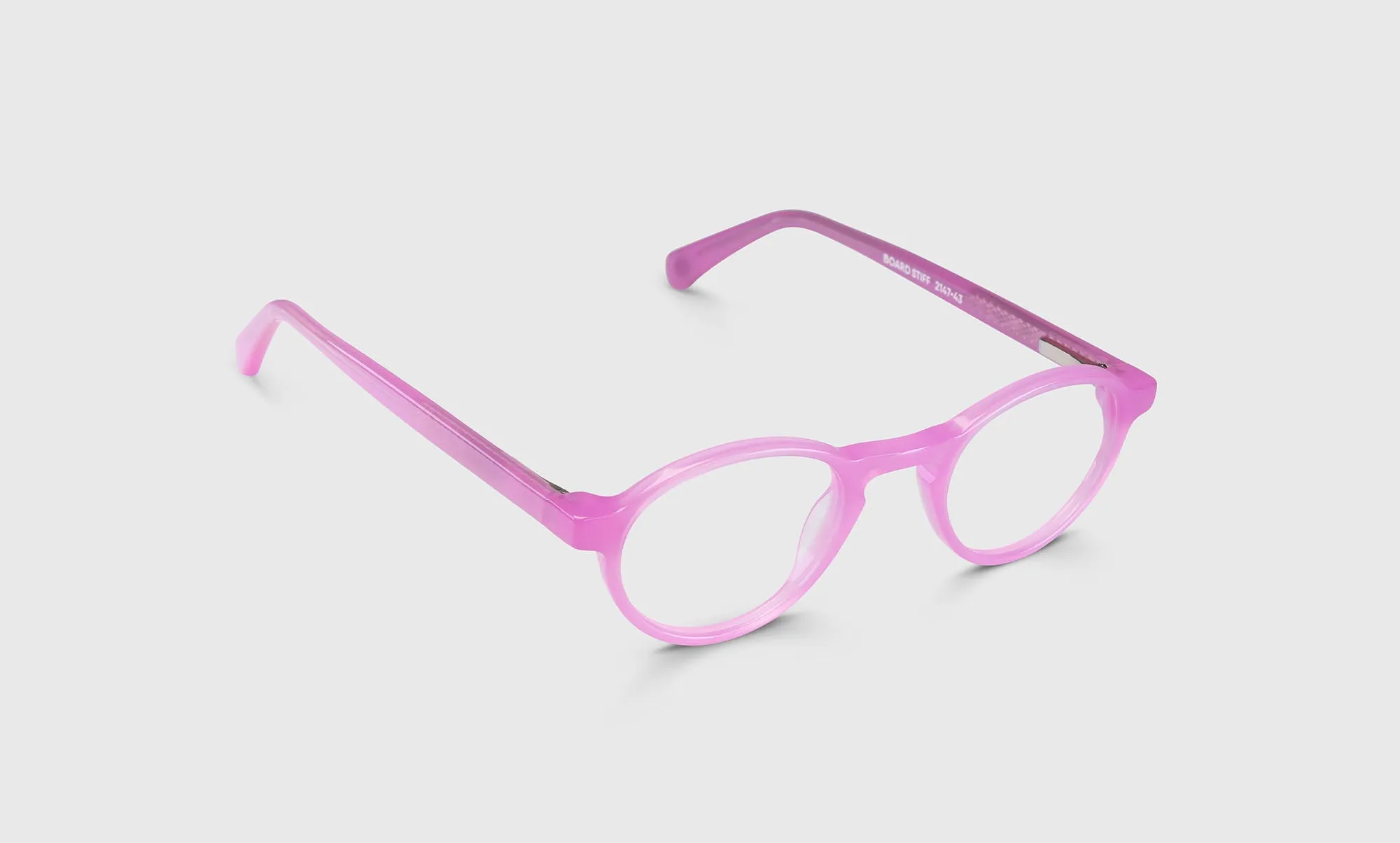 Board Stiff Narrow Color 43 - Bubble Gum Pink Front and Temples