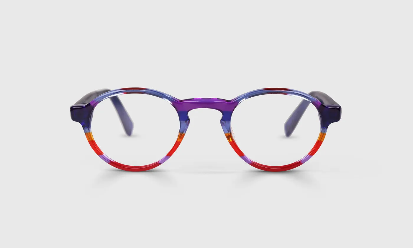 Board Stiff Narrow Color 98 - Rainbow Front and Blue Temples