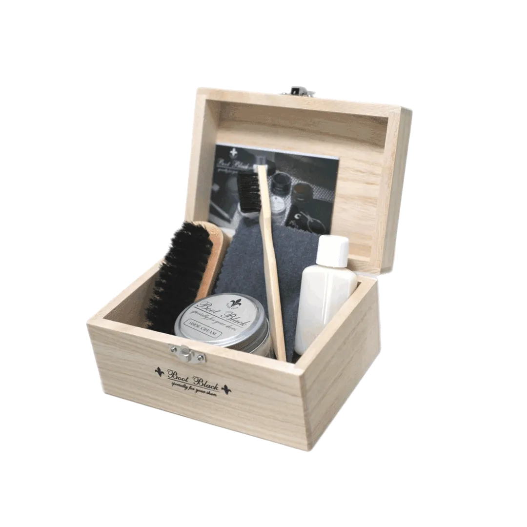 Boot Black Silver Label Shoe Shine Set