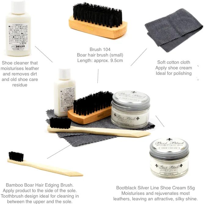 Boot Black Silver Label Shoe Shine Set
