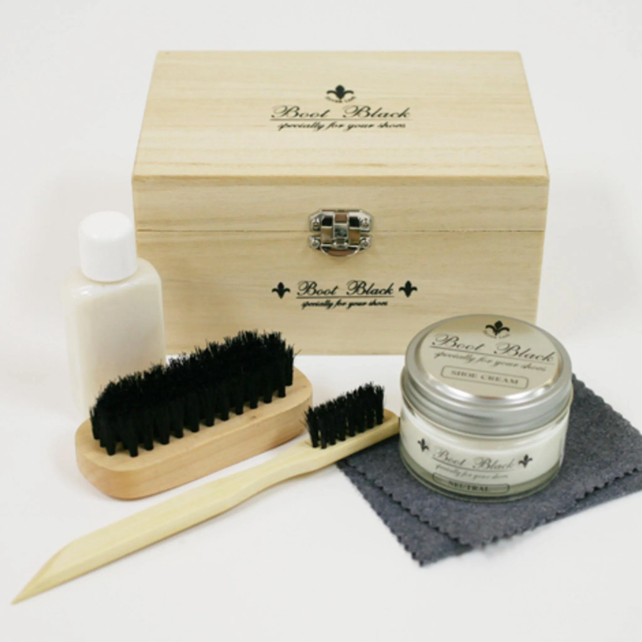 Boot Black Silver Label Shoe Shine Set