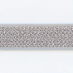 Bright Flat Cord #100 Pale Silver