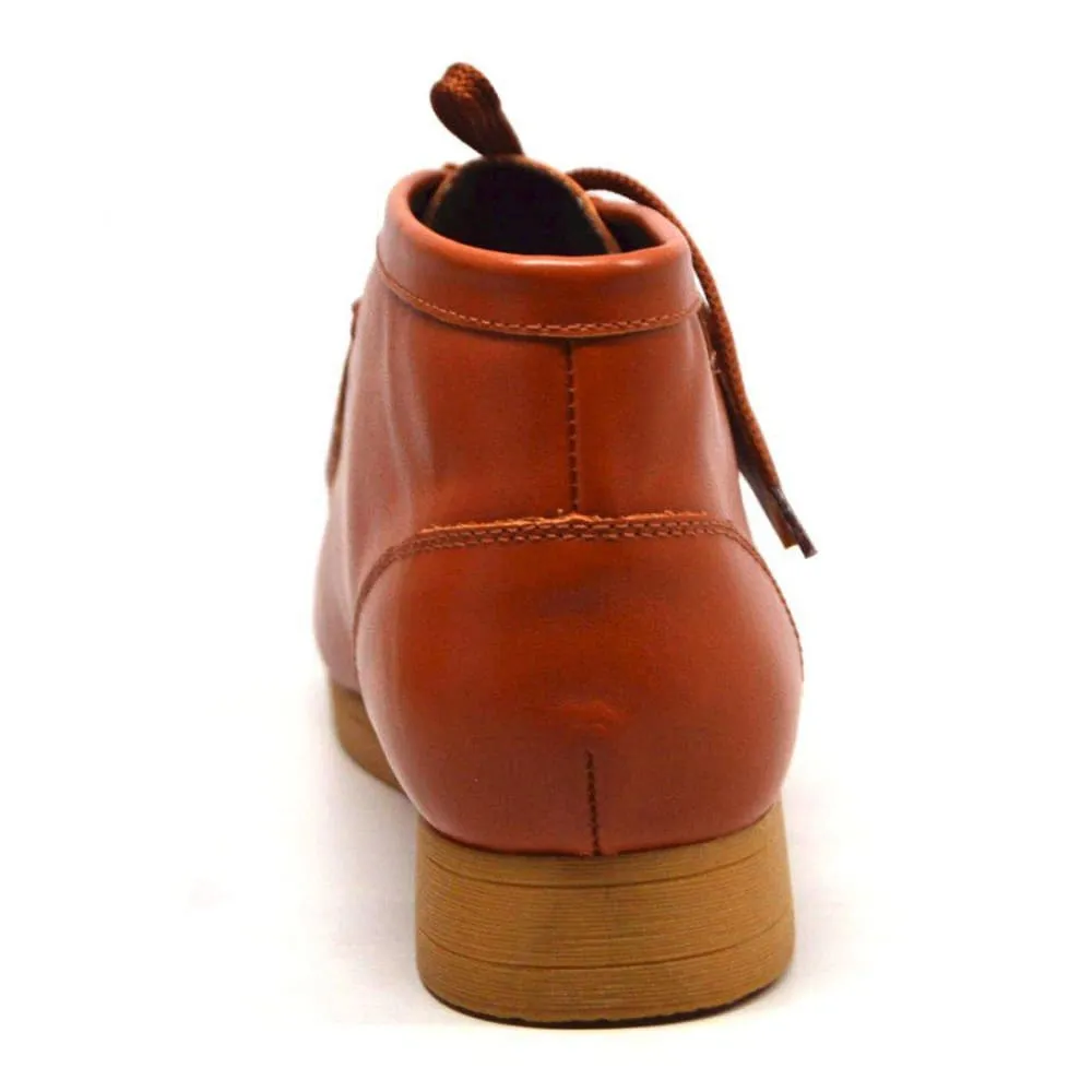 British Walkers New Castle 2 Men's Caramel Leather Ankle Boots