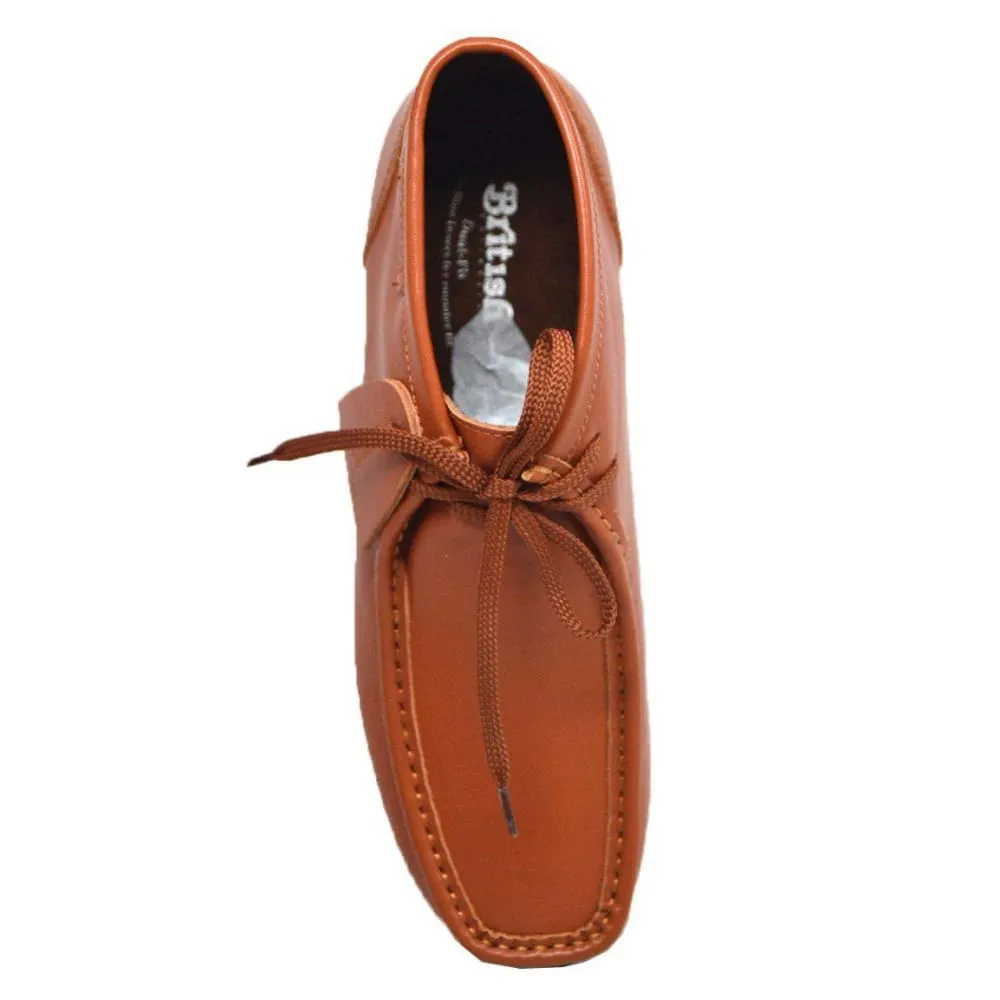 British Walkers New Castle 2 Men's Caramel Leather Ankle Boots