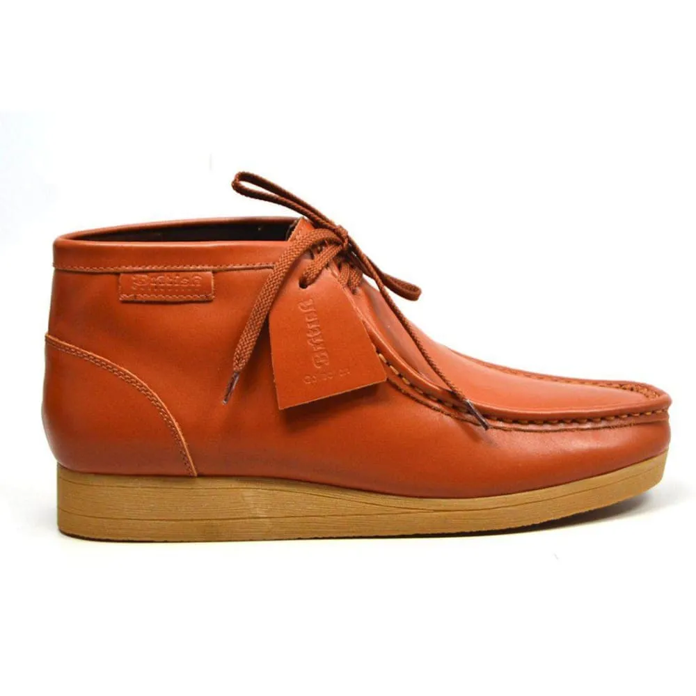 British Walkers New Castle 2 Men's Caramel Leather Ankle Boots