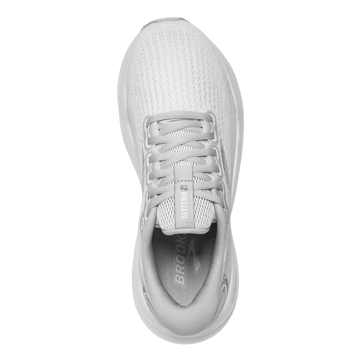 Brooks Glycerin 21 - White - White - Grey