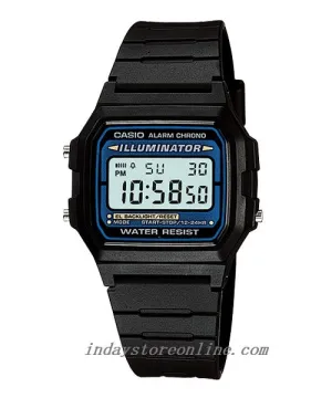 Casio Digital Women's Watch F-105W-1 Digital Resin Band Resin Glass Battery Life: 7 years