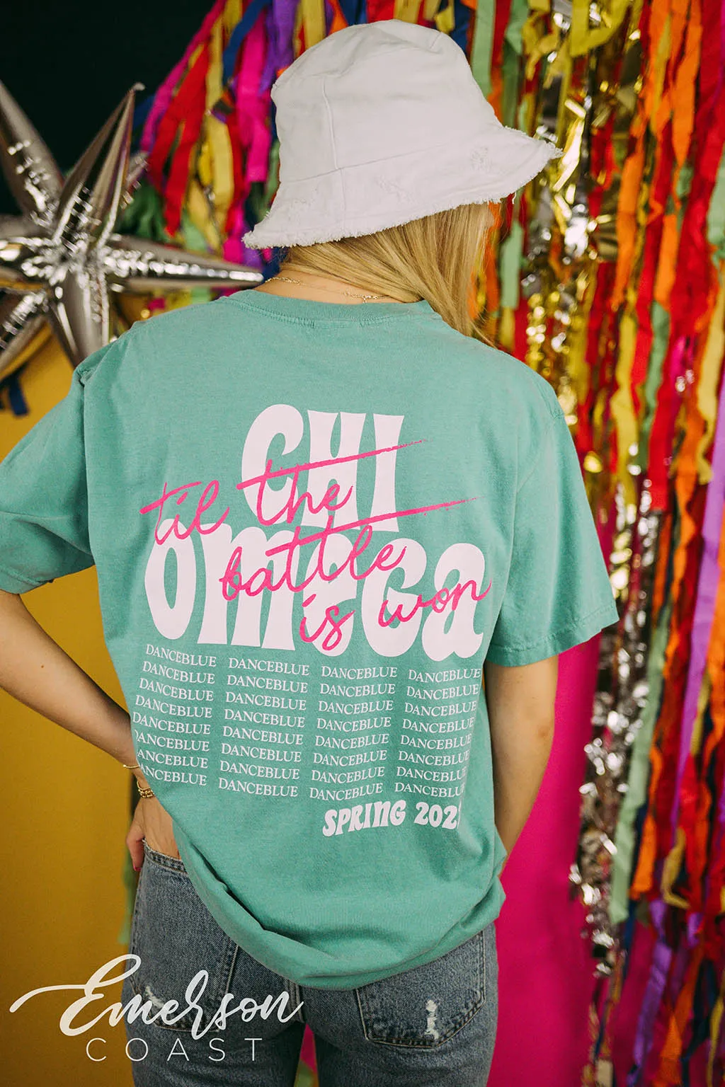 Chi Omega Philanthropy Dance Blue Tee