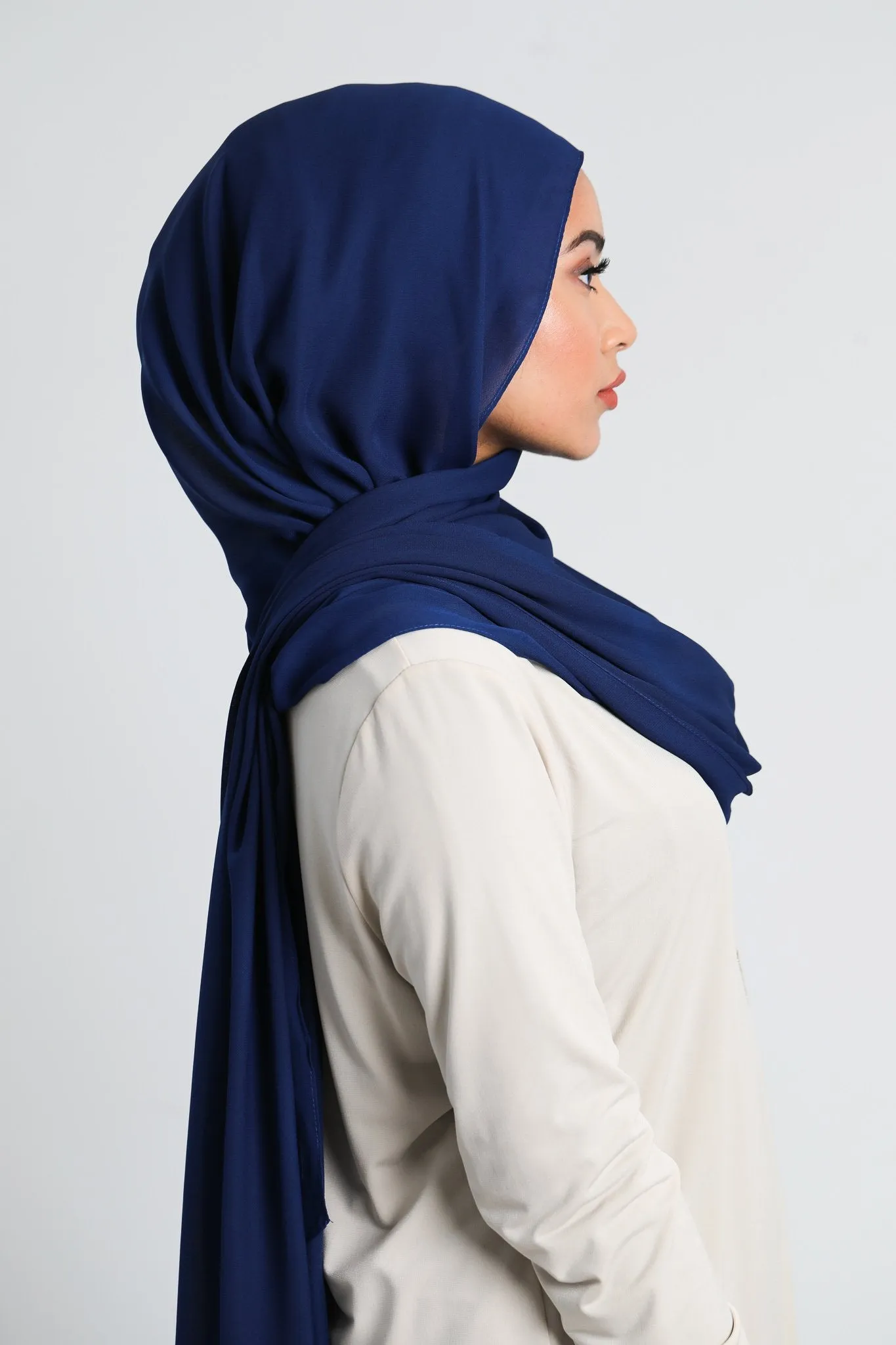 Chiffon Scarf | Royal Blue