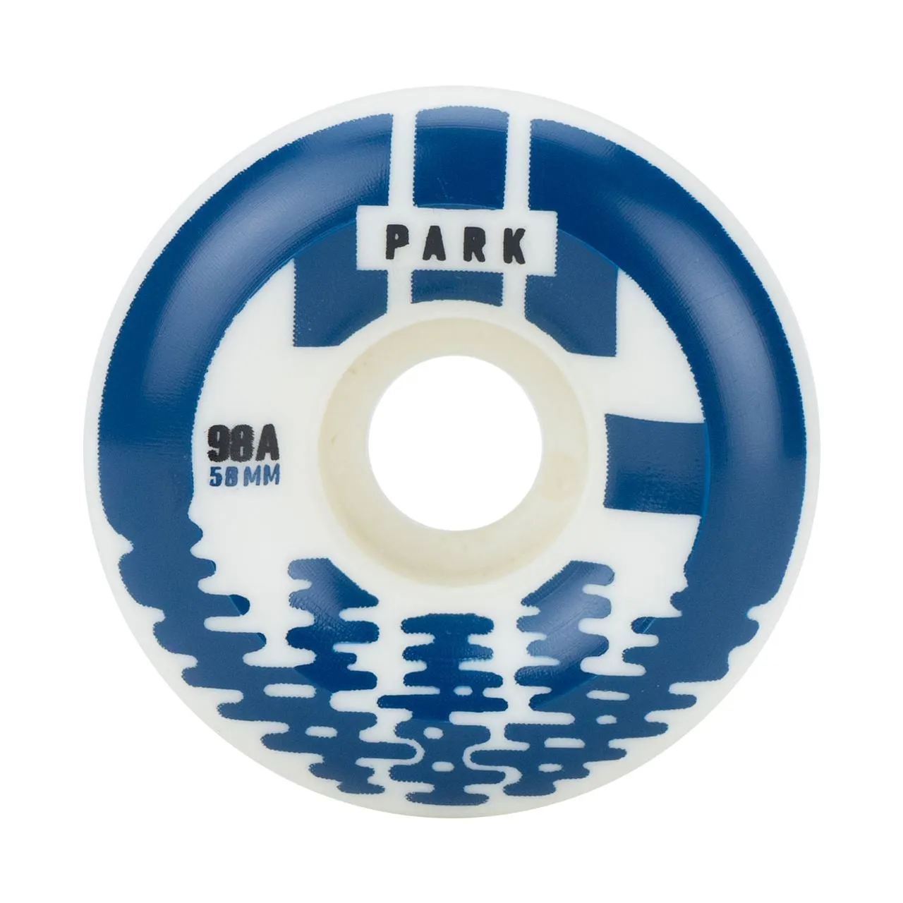 CIB Park Rollerskate Wheels Blue/White 58mm/98a
