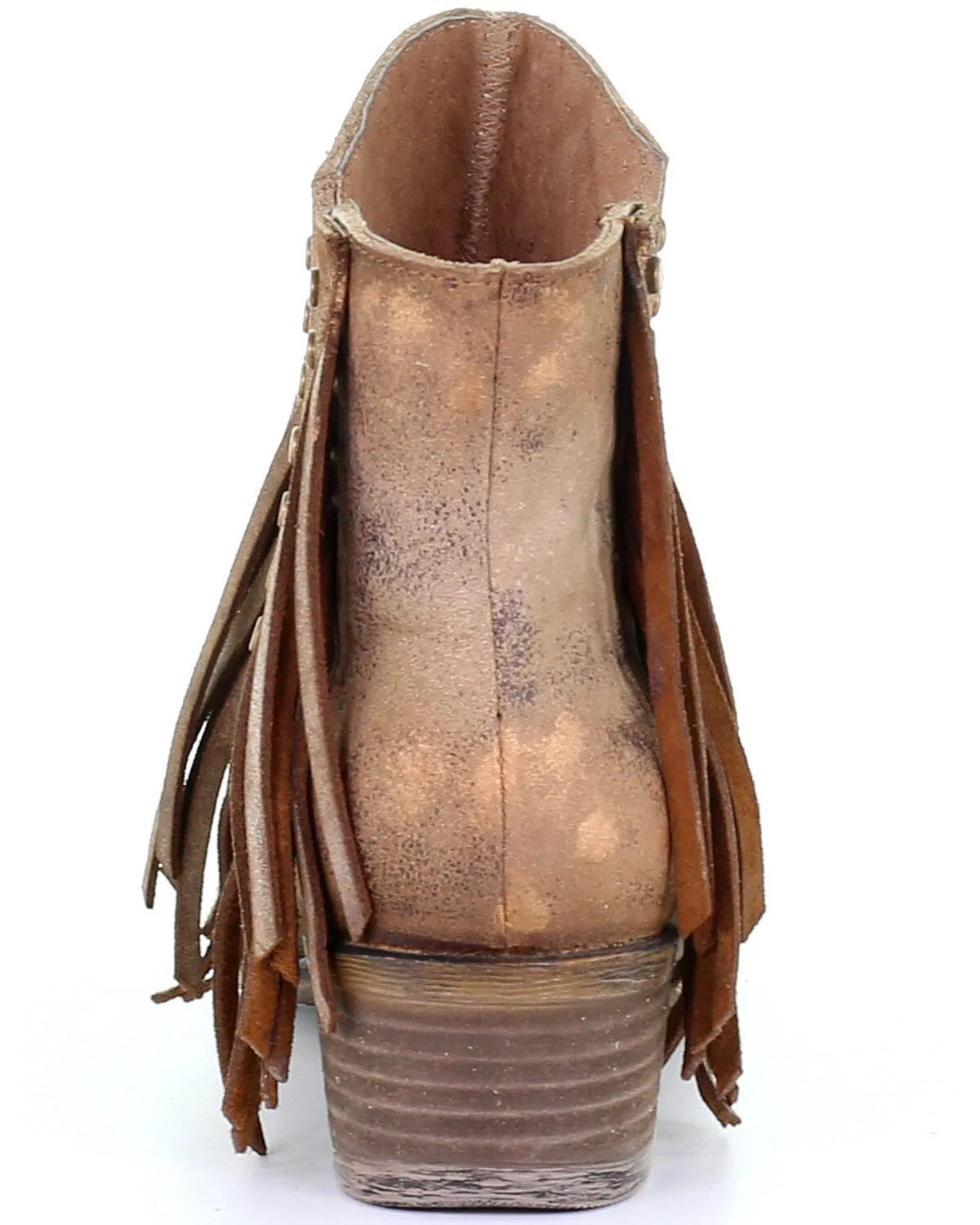 Circle G Women's Studs&Fringes Bootie