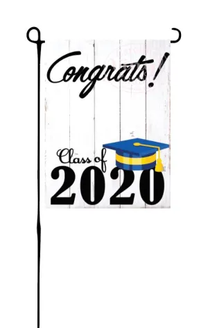 Class of 2020 - Royal Blue & Yellow - Garden Flag