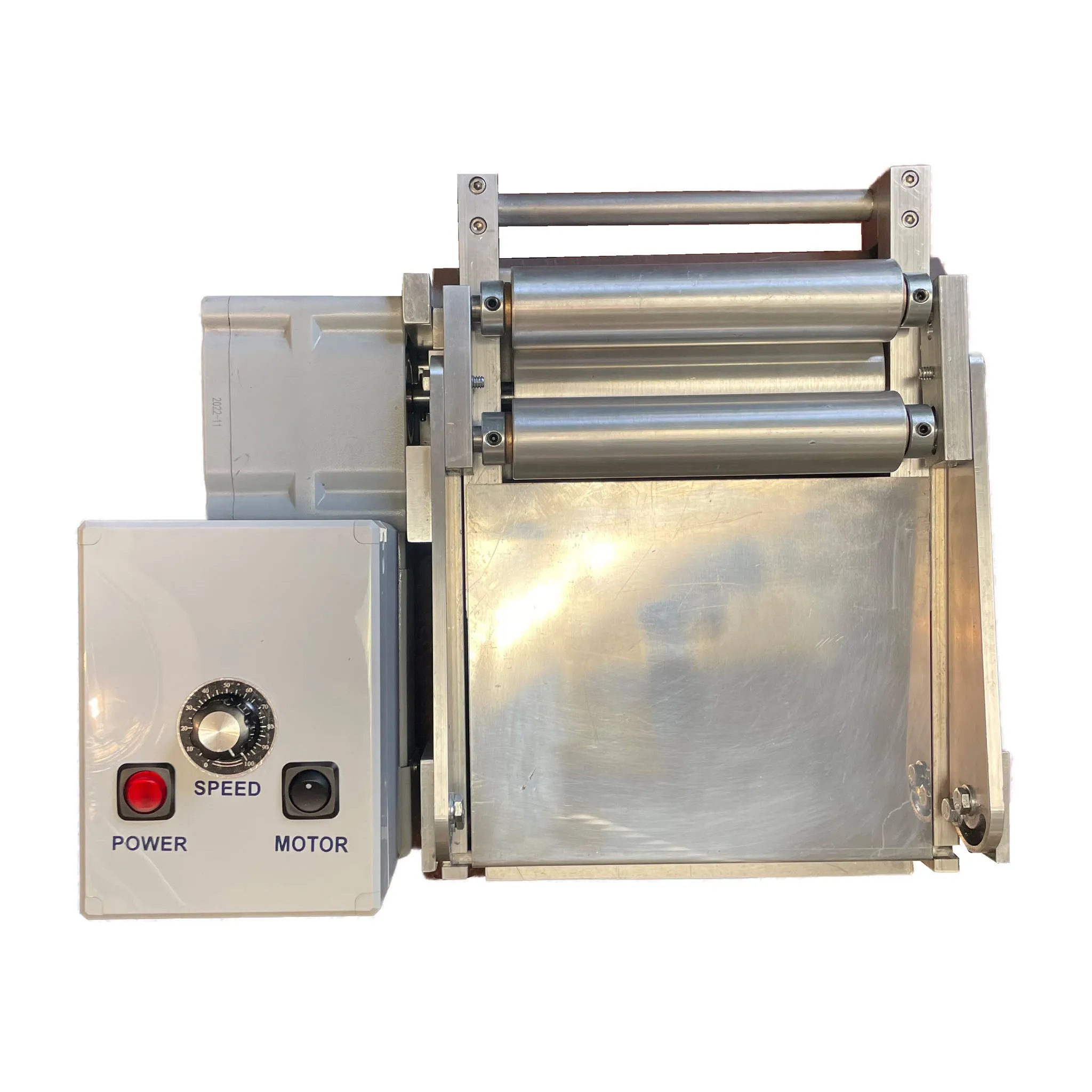 Cold Glue Roll Coater - Tabletop Water Based Adhesive Roll Coater