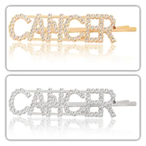 Combo Of 2 Cancer Golden Silver Hairclip