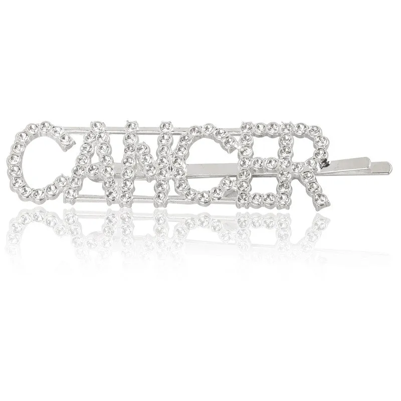 Combo Of 2 Cancer Golden Silver Hairclip
