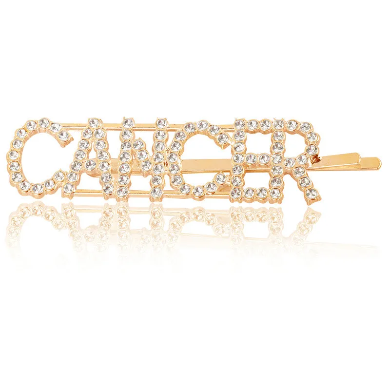 Combo Of 2 Cancer Golden Silver Hairclip