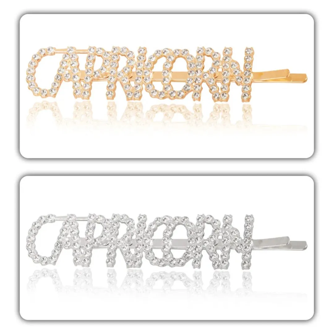 Combo Of 2 Capricorn Golden Silver Hairclip
