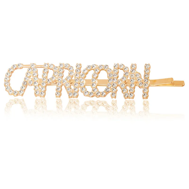 Combo Of 2 Capricorn Golden Silver Hairclip